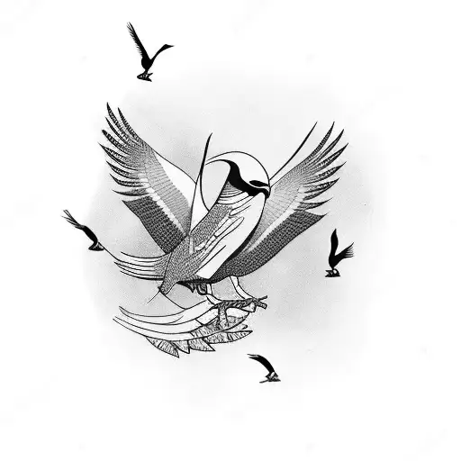 Flock Of Birds Freedom Female