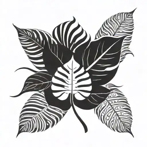 Single Monstera Leaf