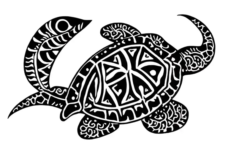 Manta Turtle And Ray