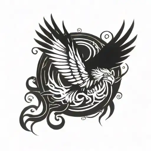 Phoenix Rising Phoenix Wings Flying Sleeve