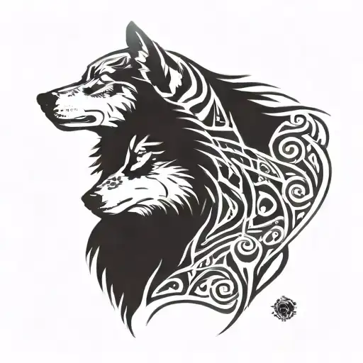 Grey Wolf Silhouette