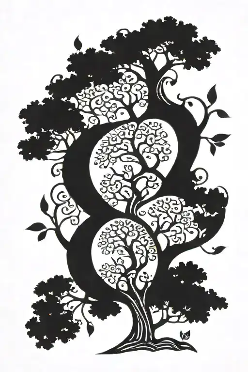 Tree Growing Trees With Leafs