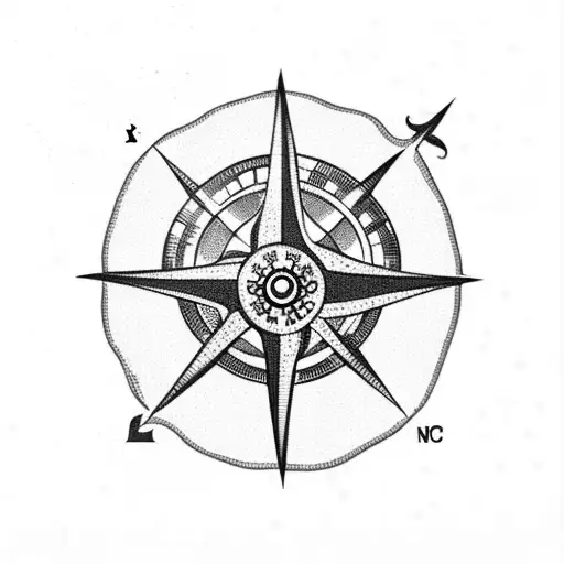 Octopus Holding On To A Compass