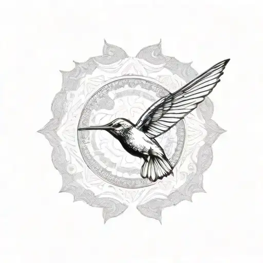 A Tribaltattoo Of A Jamaican Map With A Hummingbird In Flight Amd Ackee Tree