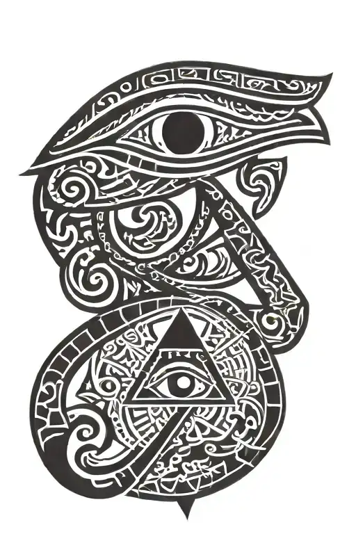 Tribal Egyptian Eye Of Horus