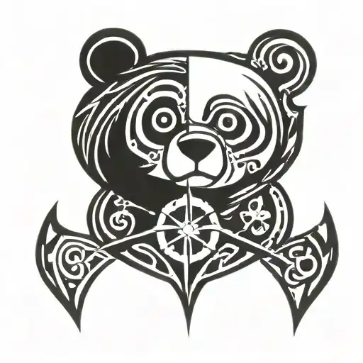 Kingdom Hearts Combined With Bear Elements Symetrical