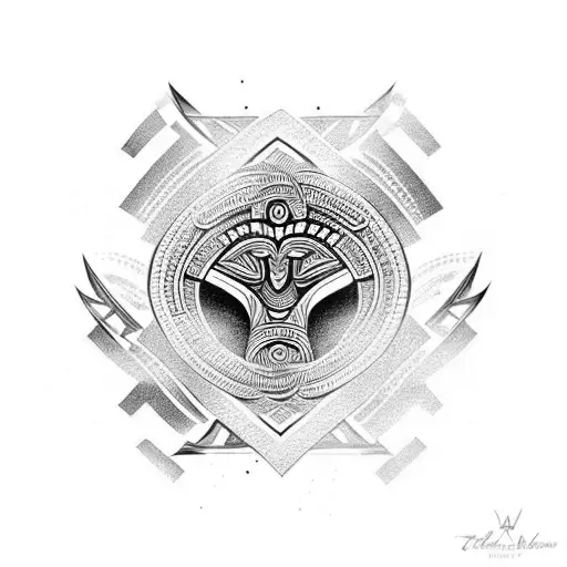 A Beautiful Maori-inspired Design That Incorporates Elements Representing Your Grandmother's Memory