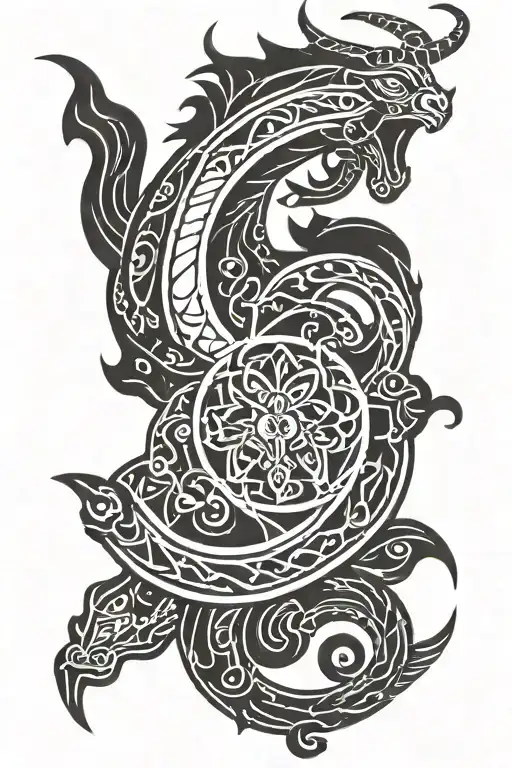 Capricorn Zodiac Sign Surrounded