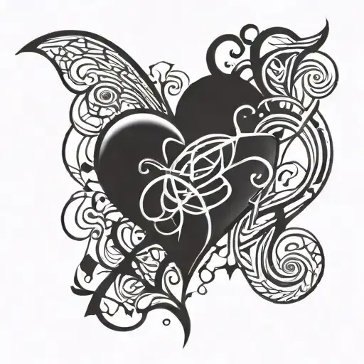 Broken Heart Stuck With A Dollar