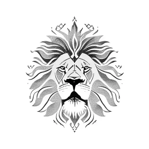 Lion Guarding Female Archer