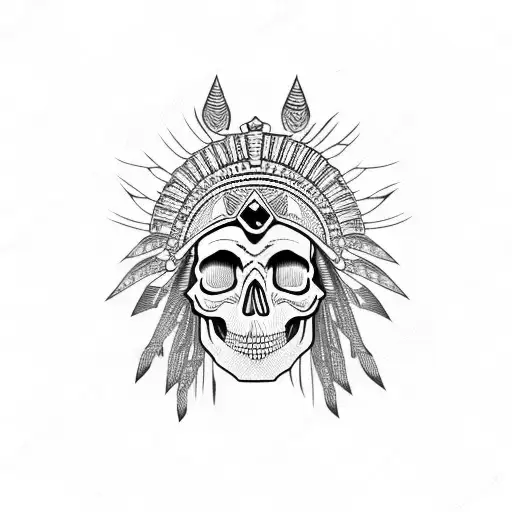 Skull With Headdress