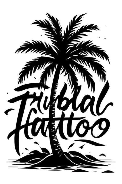 Palm Tree With The Phrase