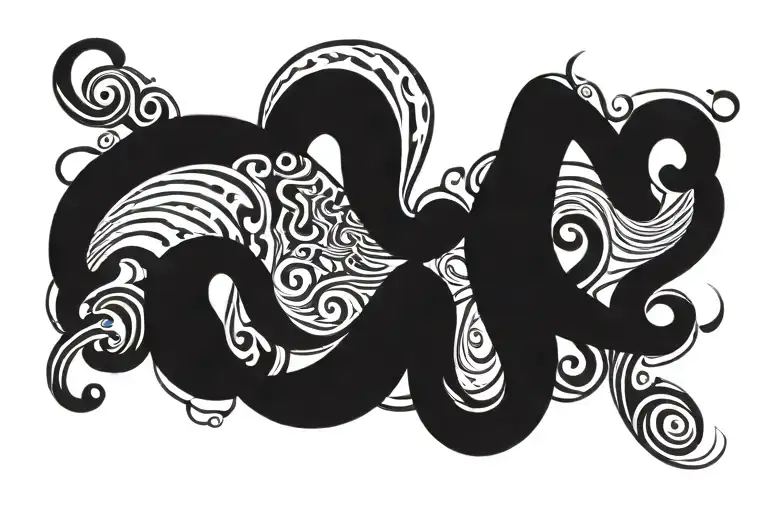 Autism Infinite Symbol Water Waves