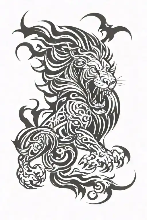 Fire Lion Roaring