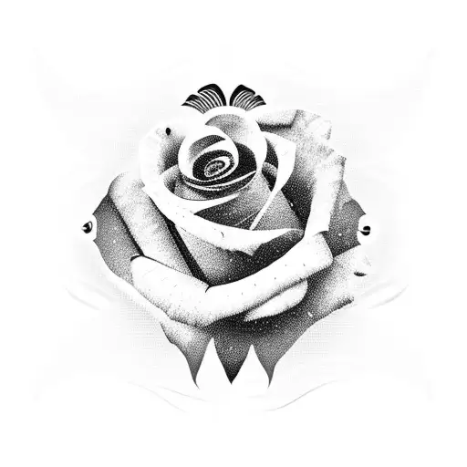 Black Rose With Spines