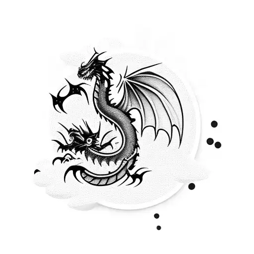 Small Fully Black Dragon