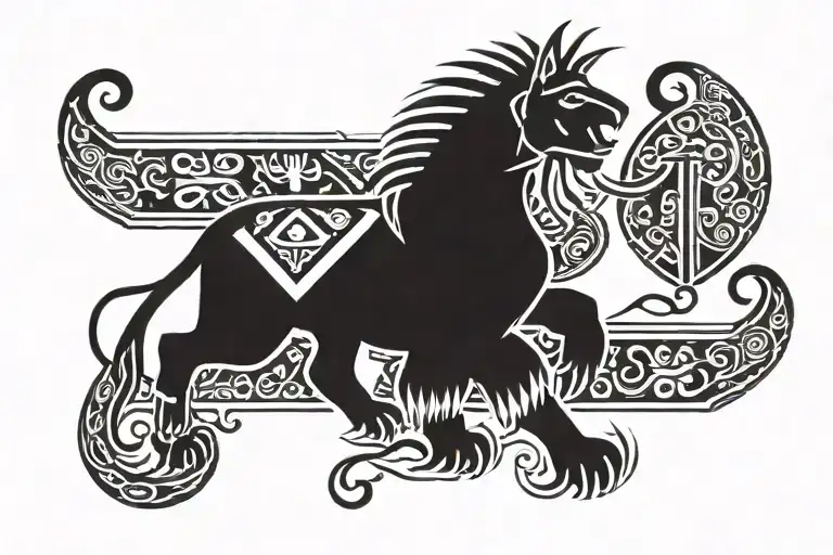 Armband Aztec Warrior And Patterns To Go Around Forearm Make It A Perfect Rectangle