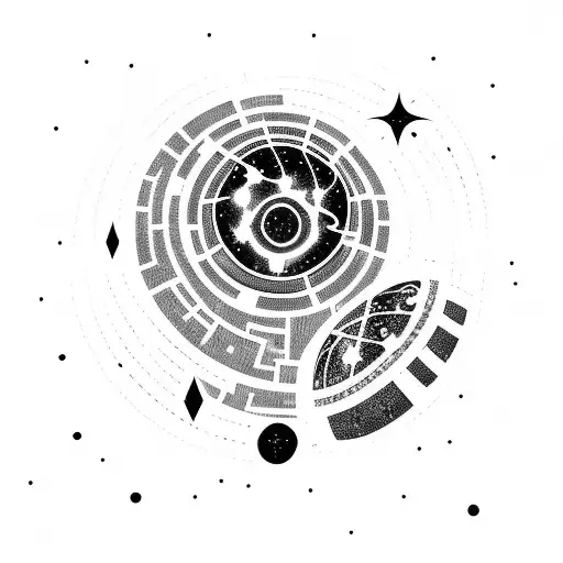 A Cosmic Scene With An Alien Constellation