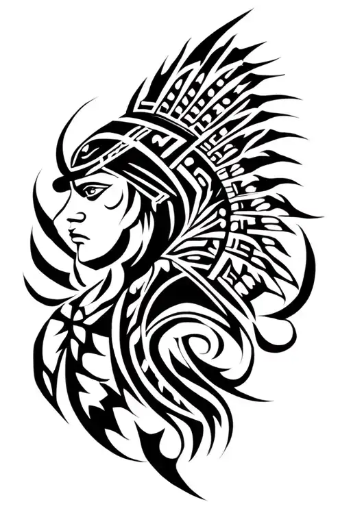 Tribal Warrior Design Inspired