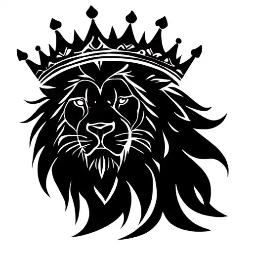 Lion Wearing A Crown