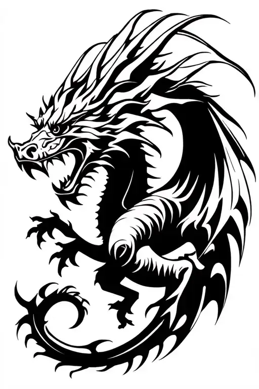 Viking Dragon Flying