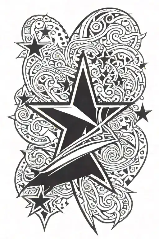 White Star From My Rugby Team Logo