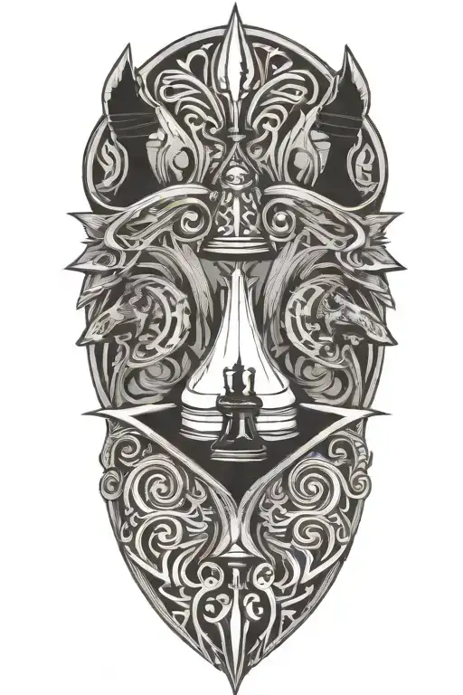 4 Chess Pieces Sitting At A Table Playing Poker