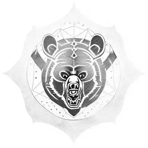 Demonic Black Bear Shield