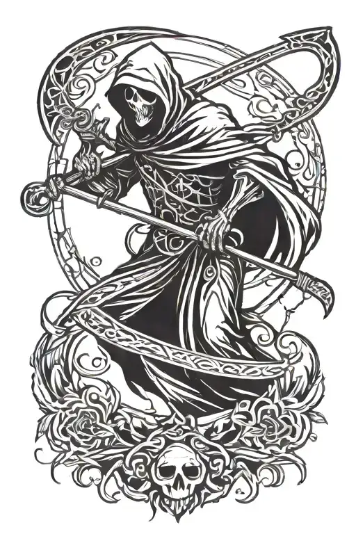 Grim Reaper With Scythe