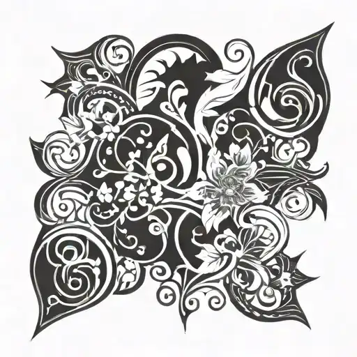 Art Nouveau Patterns With A Floral