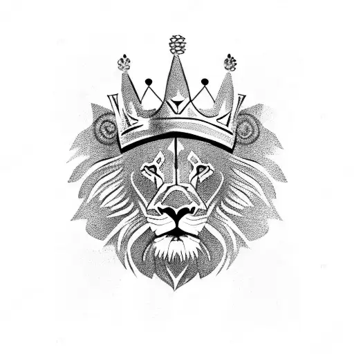 Alpha Lion With Crown