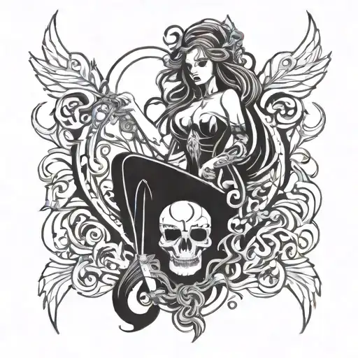 Lady Death Emo Dark Style