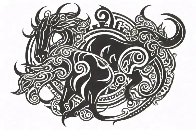 Sagittarius And Taurus Symbol