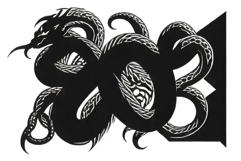 Scorpio With Snake Wrapped