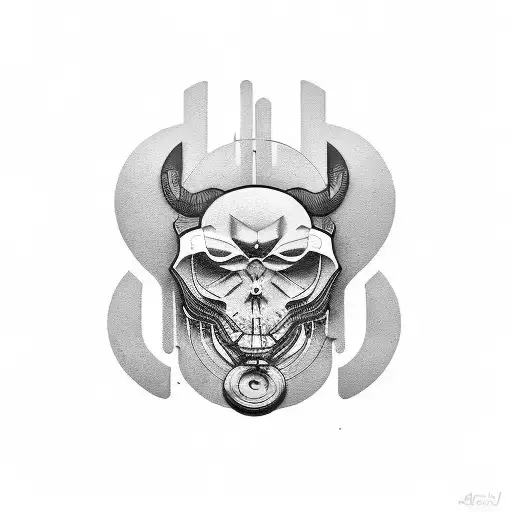 Combine Elements Of Strength Training And Music In A Tattoo Design