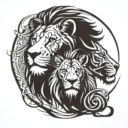 Lion And A Lioness
