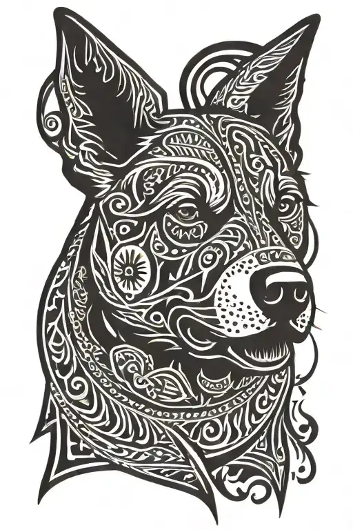 Australian Cattle Dog Head