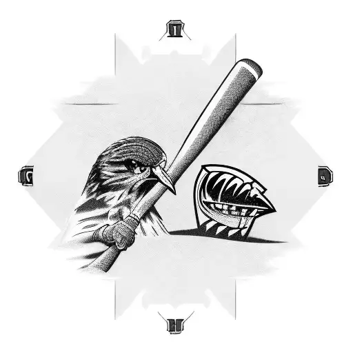 Tough Manly Baseball Bat Broken With Lyrics Coming Out And A Hawk