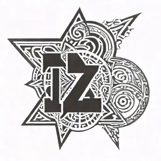 Combine A Star And The Number 32 And Letters Z And T