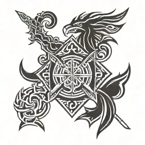 Norse Themed Firefighter Emblem