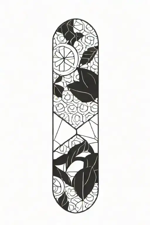 Lemons On A Honeycomb Pattern