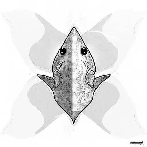 Shark Within Stingray And Words Hailey And Dad