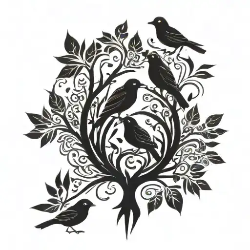 Birds Tree Of Life Forest