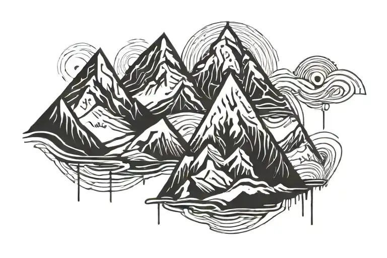 3 Mountain Peaks Forming