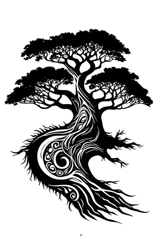 Baobab Tree Of Life Merged