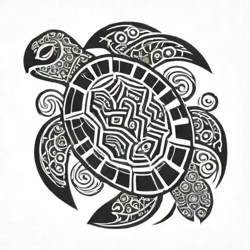 Tribal Polynesian Turtle