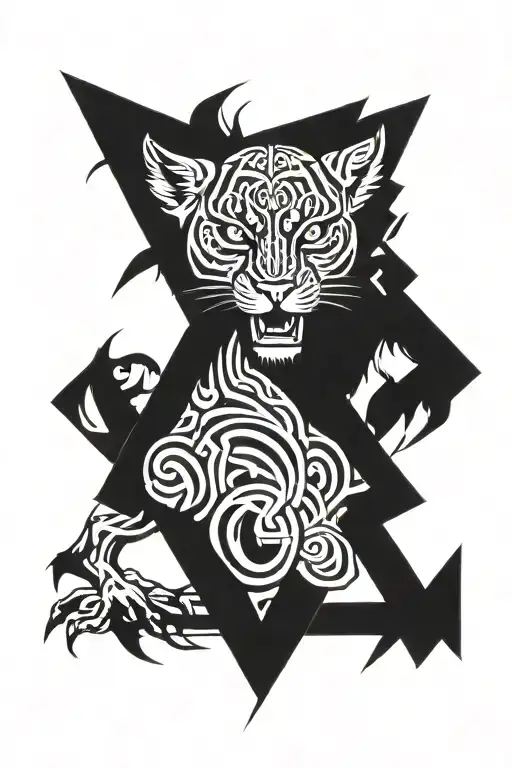Fourarm Wofl To Cover Scar Diagonal Tribal Lines