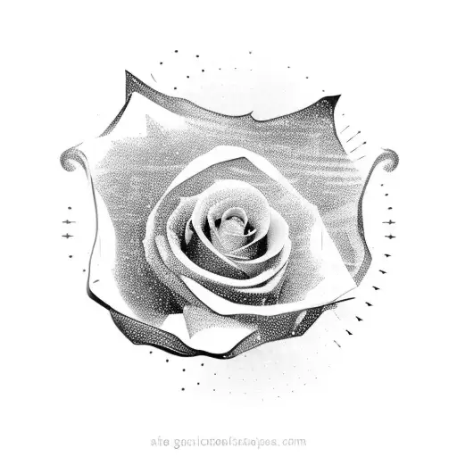 A Dancer Gracefully Moving With Flowing Rose Petals