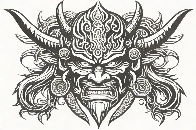 Samurai Oni Mask