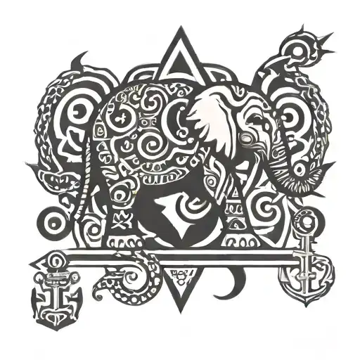 Elephant And Anchor Connected